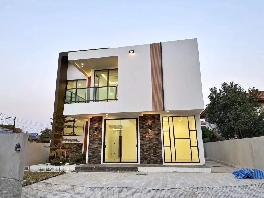 ราคา 5.95 ล้าน สันพระเนตร สันทราย บ้านสร้างใหม่ ดีไซน์พิเศษ มีเพียงหลังเดียว