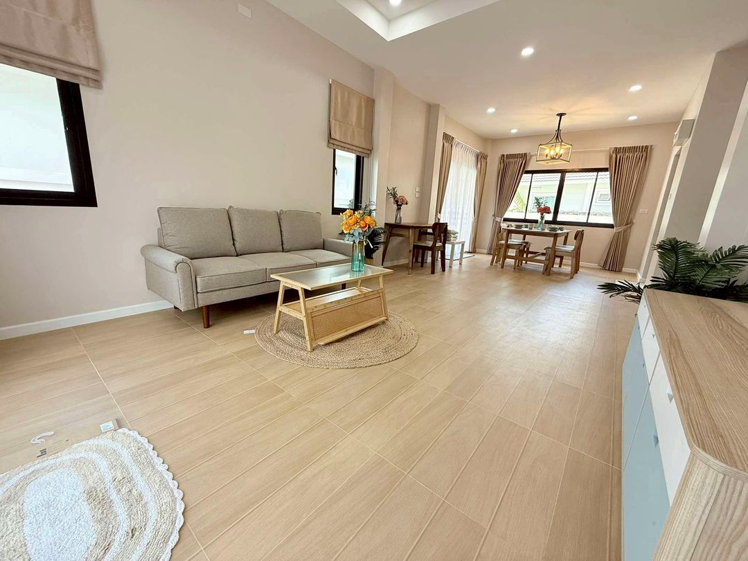 ราคาพิเศษเพียง 3.9 ล้าน หางดง บ้านสร้างใหม่ สไตล์โมเดิร์น ทำเลดี ใกล้เมือง