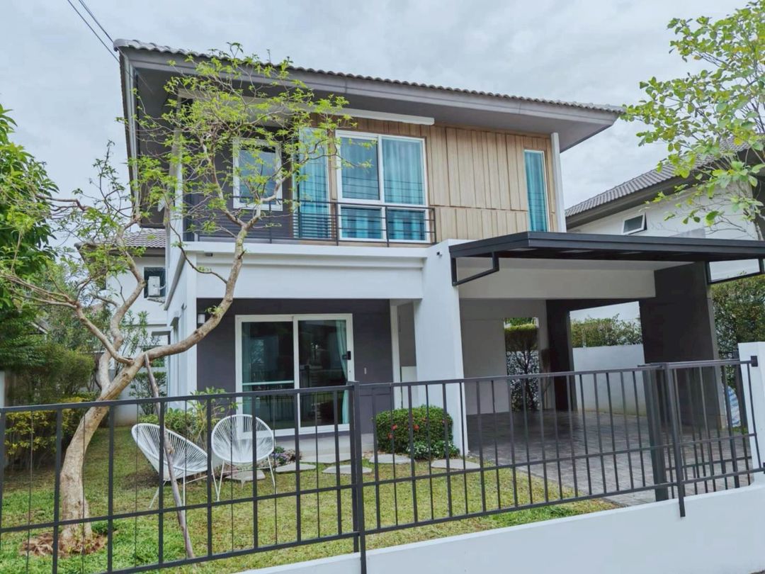 Inizio สันกำแพง ให้เช่า 32,000 บาท/เดือน ขาย 5.5 ล้าน 51 ตรว. บ้านเดี่ยว 2 ชั้น Land&House ตกแต่งสไตล์ minimal วิวดี เงียบสงบ